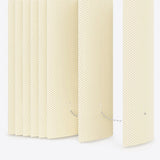 Bubble Tulip White PVC Vertical Blinds - Zen Shades