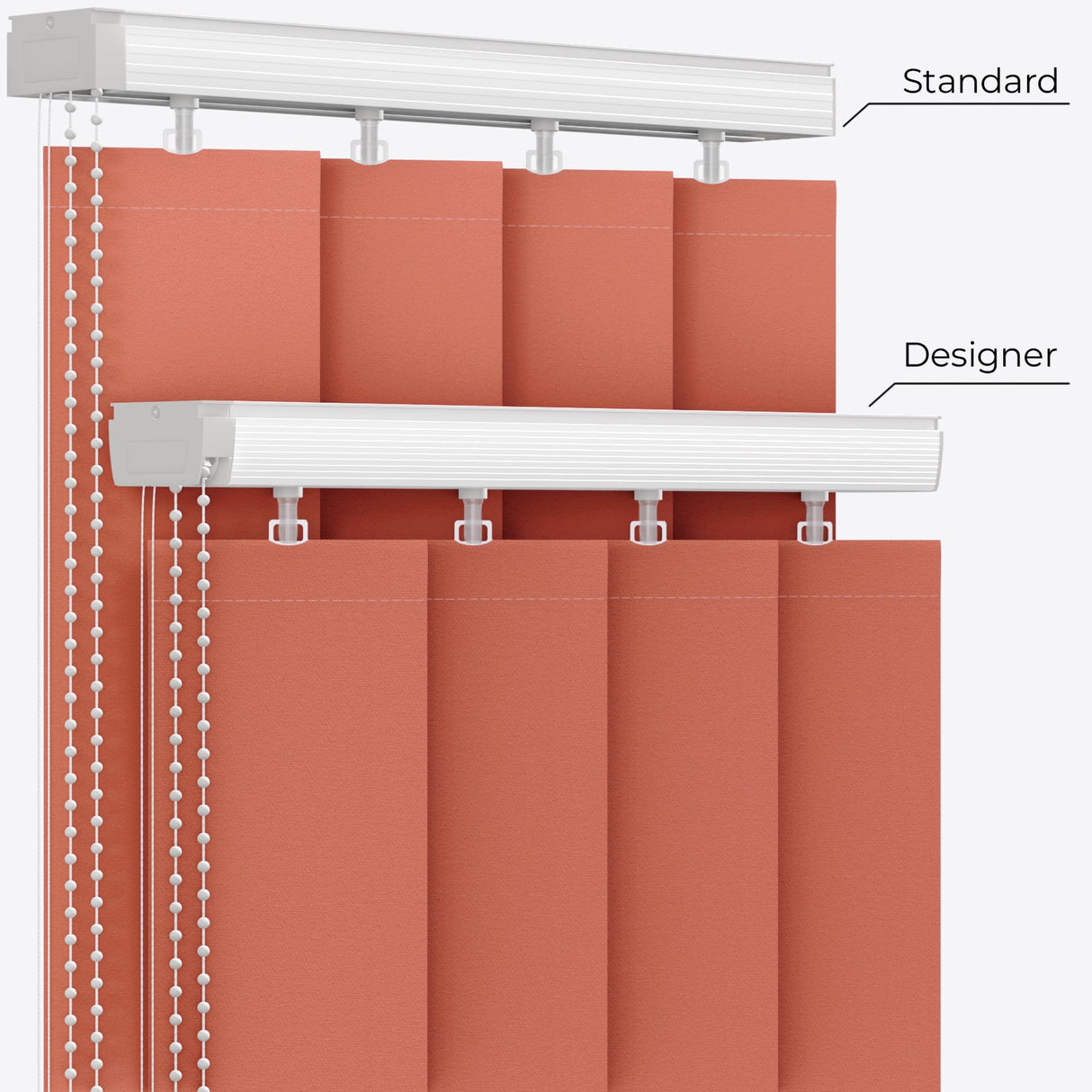 Colori Carnelian Vertical Blinds - Zen Shades