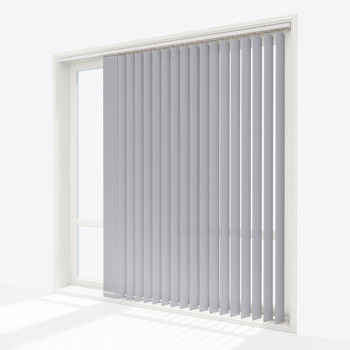 Colori Light Grey Vertical Blinds - Zen Shades