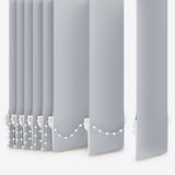 Colori Mist Grey Vertical Blinds - Zen Shades