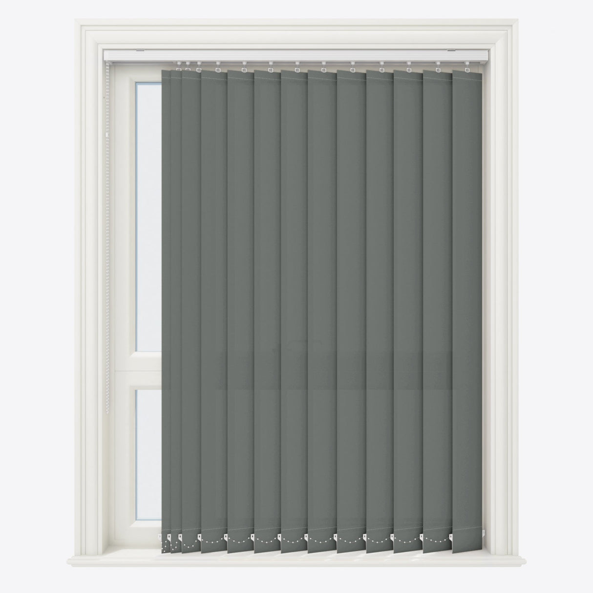 Colori Shadow Grey Vertical Blinds - Zen Shades