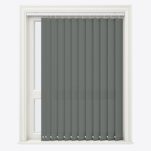 Colori Shadow Grey Vertical Blinds - Zen Shades