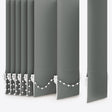 Colori Shadow Grey Vertical Blinds - Zen Shades