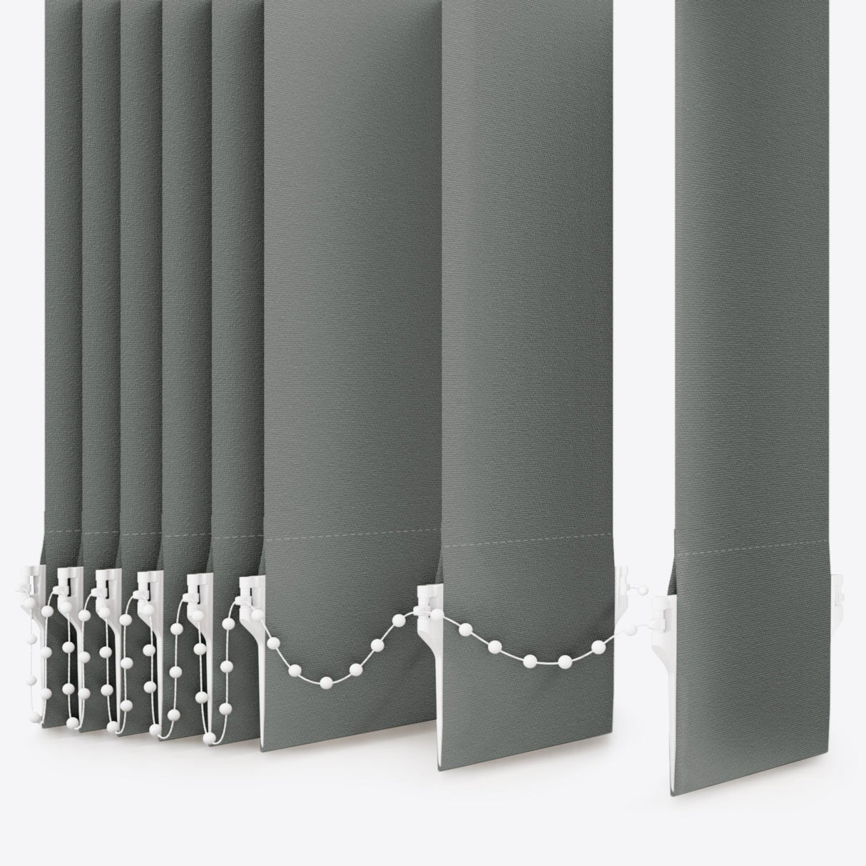 Colori Shadow Grey Vertical Blinds - Zen Shades