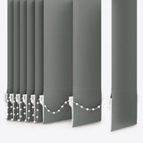 Colori Shadow Grey Vertical Blinds - Zen Shades