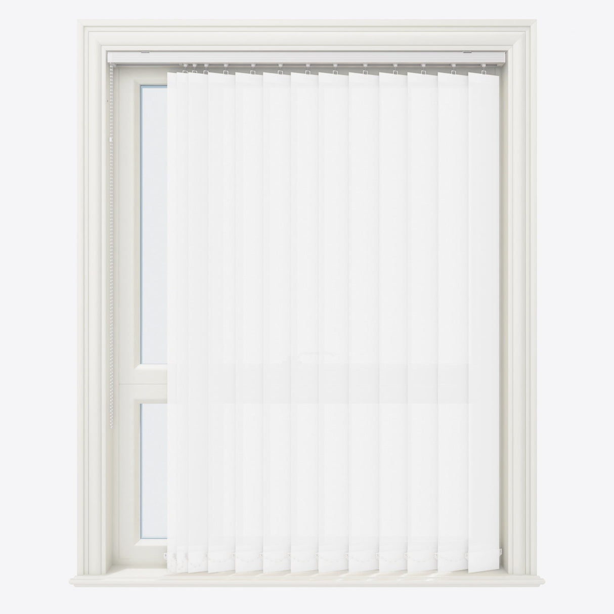 Colori Signal White Vertical Blinds - Zen Shades