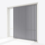Colori Slate Grey Vertical Blinds - Zen Shades