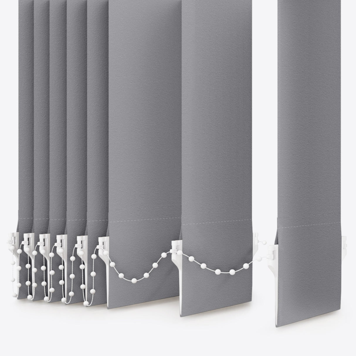 Colori Slate Grey Vertical Blinds - Zen Shades