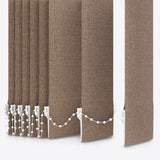 Designo Beige Grey Vertical Blinds Replacement Slats - Zen Shades