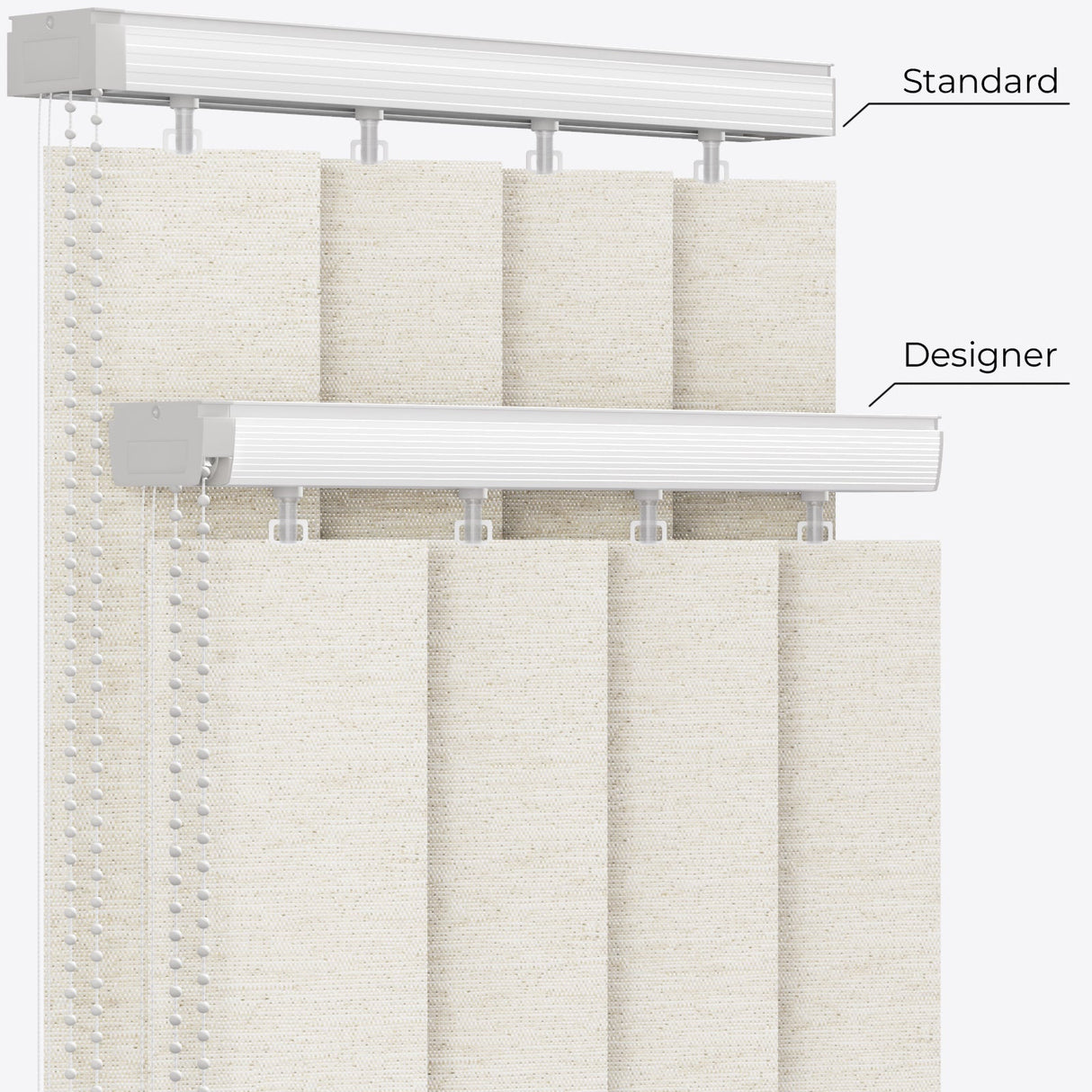 Designo Birch Vertical Blinds - Zen Shades