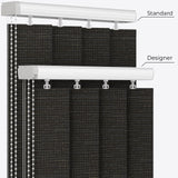 Designo Black Olive Vertical Blinds - Zen Shades