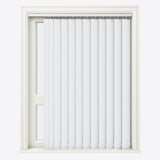 Designo Egyptian White Blackout Vertical Blinds - Zen Shades