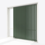 Designo Loden Green Blackout Vertical Blinds - Zen Shades