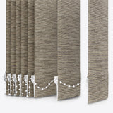 Designo Wood Sepia Tint Vertical Blinds - Zen Shades