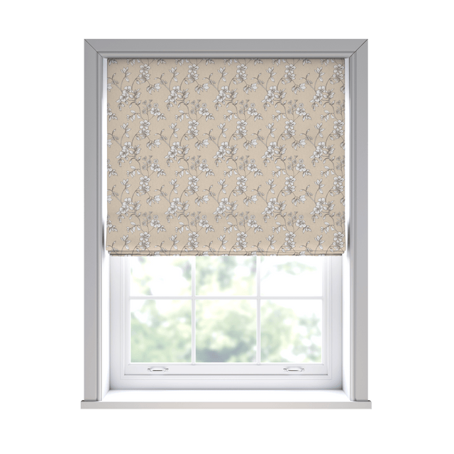 Flores Biscuit Roman Blinds - Zen Shades