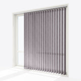 Gabi Gull Grey Vertical Blinds - Zen Shades