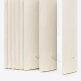 Genova Ivory Satin Blackout PVC Vertical Blinds - Zen Shades