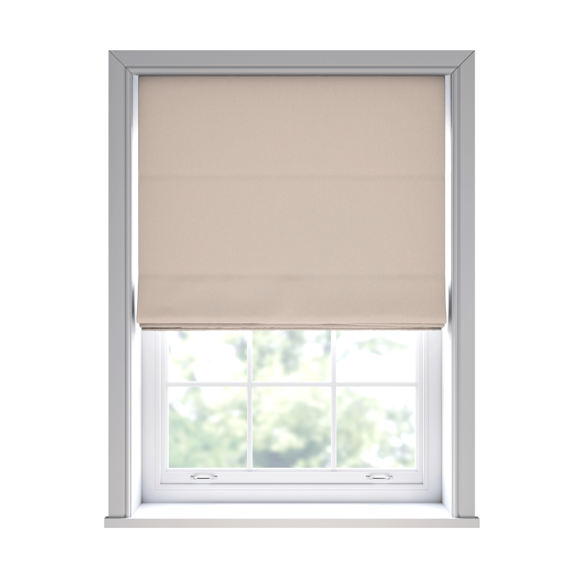 Haven Oyster Roman Blinds - Zen Shades