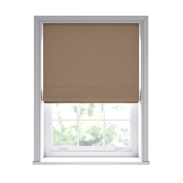 Haven Toffee Roman Blinds - Zen Shades