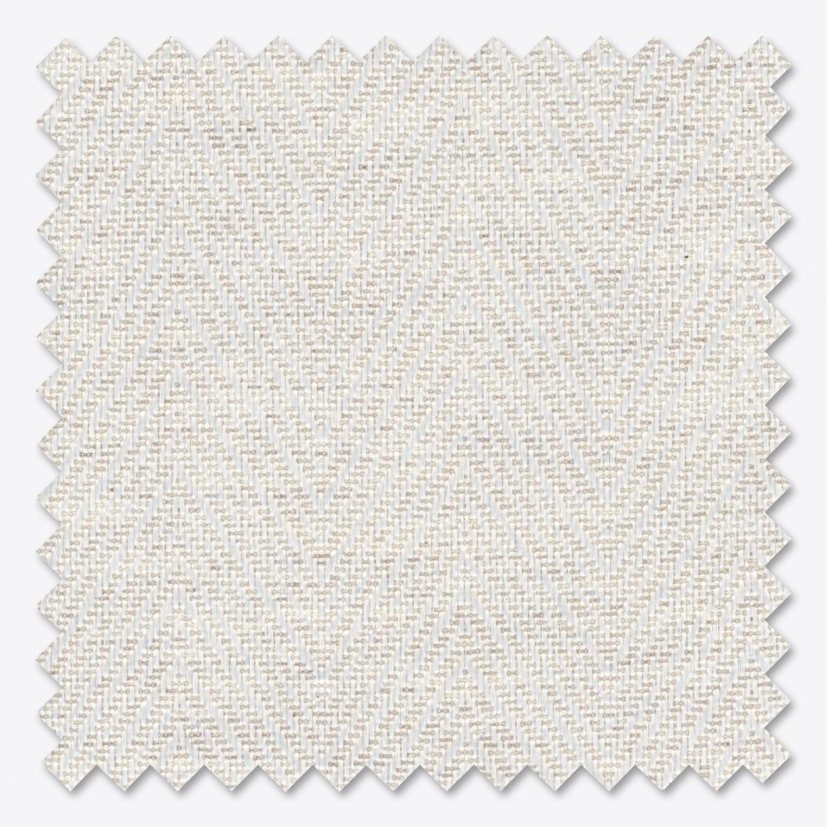 Herringbone White Sand Roman Blinds - Zen Shades