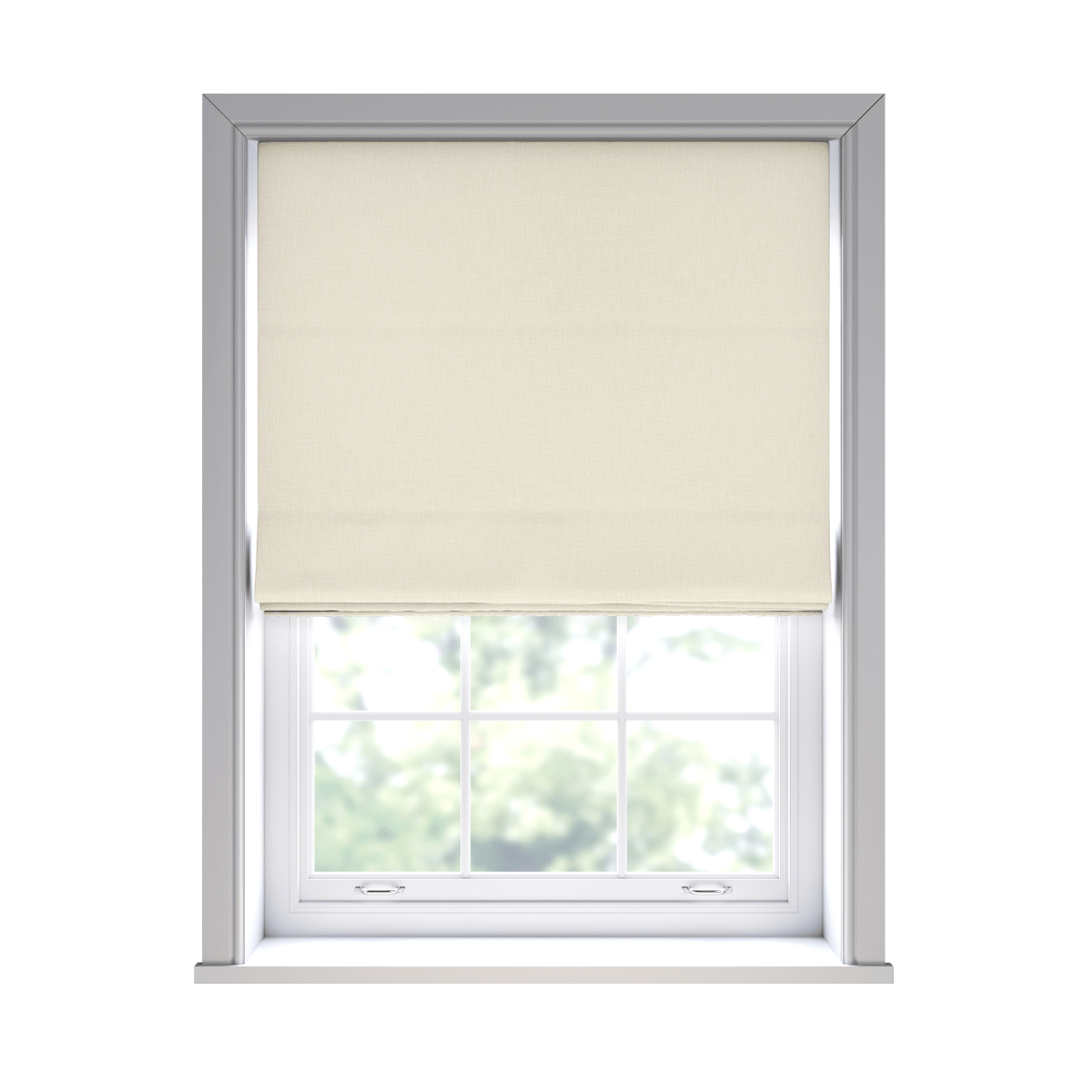 Lora Ivory Roman Blinds - Zen Shades