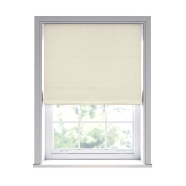 Lora Ivory Roman Blinds - Zen Shades