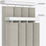 Louvolite Monroe Mineral Vertical Blinds - Zen Shades
