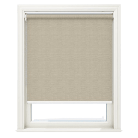 Lunara Flannel Grey Blackout No Drill Roller Blinds - Zen Blinds