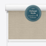 Lunara Flannel Grey Blackout Roller Blinds - Zen Blinds