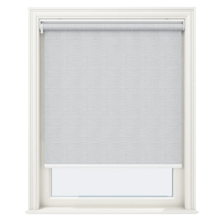 Lunara Light Grey Blackout No Drill Roller Blinds - Zen Blinds