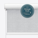 Lunara Light Grey Blackout Roller Blinds - Zen Blinds