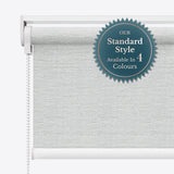 Lunara Mirage Grey Blackout Roller Blinds - Zen Blinds