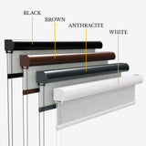Lunara Mirage Grey Blackout Roller Blinds - Zen Blinds