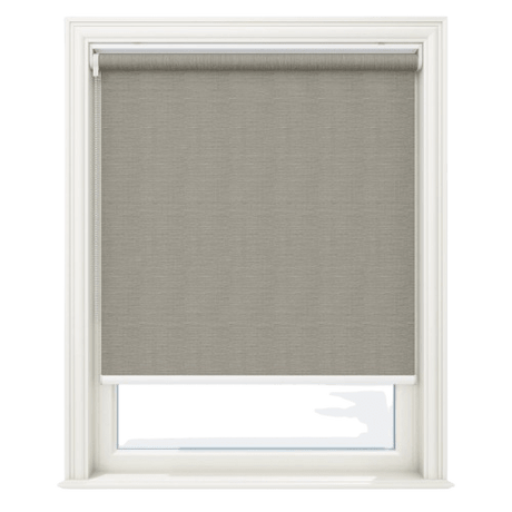 Lunara Steeple Grey Blackout No Drill Roller Blinds - Zen Blinds