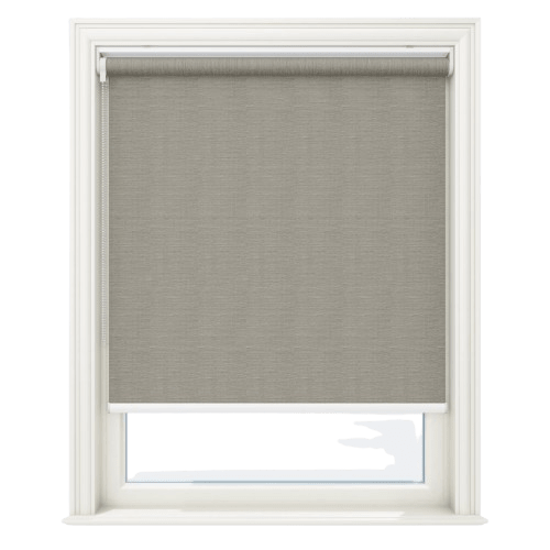 Lunara Steeple Grey Blackout No Drill Roller Blinds - Zen Blinds