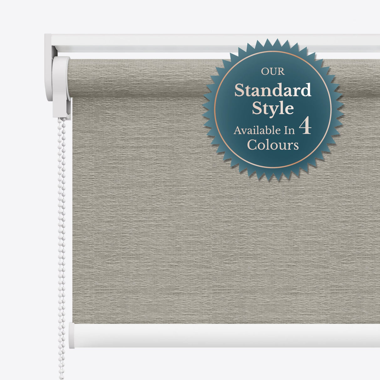 Lunara Steeple Grey Blackout Roller Blinds - Zen Blinds