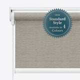 Lunara Steeple Grey Blackout Roller Blinds - Zen Blinds