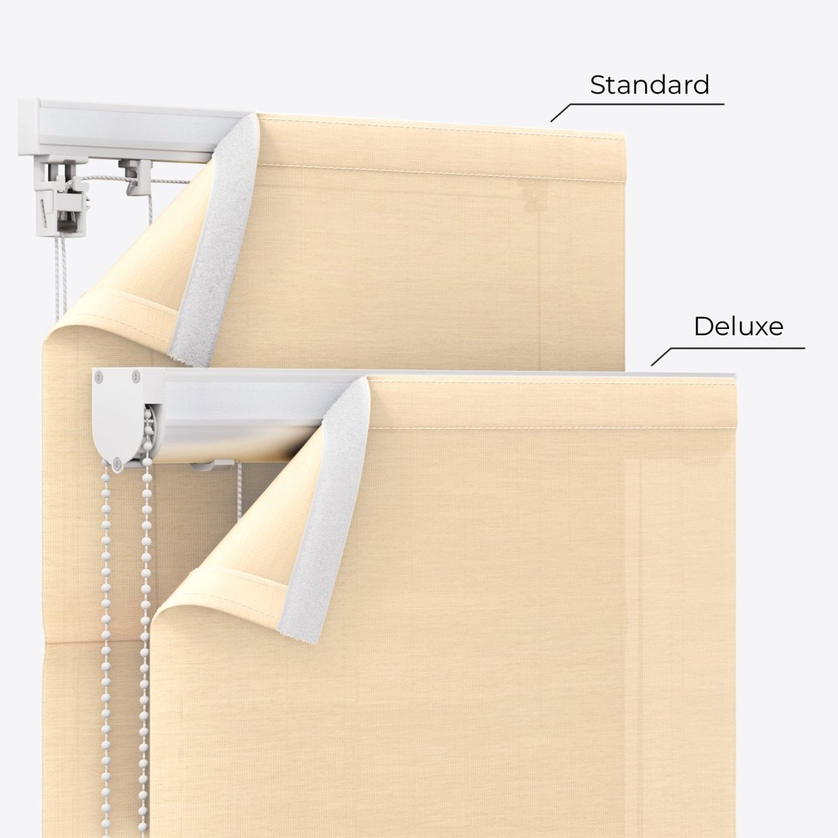 Mezzo Yosemite Sand Roman Blinds - Zen Shades