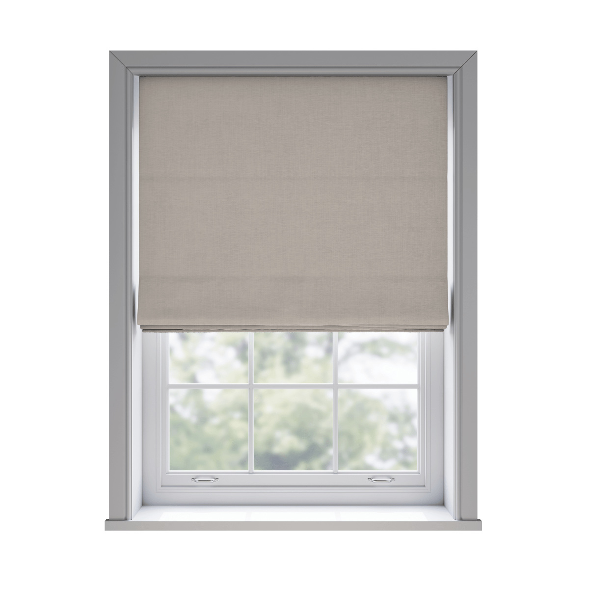 Ortega Oyster Roman Blinds - Zen Shades