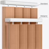 Pacific Cognac Brown Vertical Blinds - Zen Shades