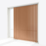 Pacific Cognac Brown Vertical Blinds - Zen Shades