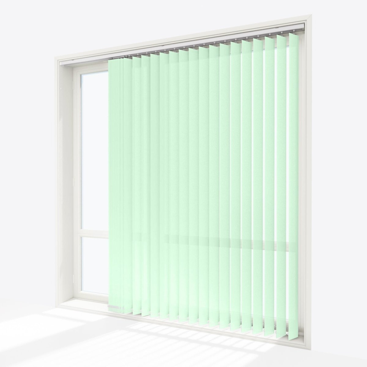 Pacific Pallid Green Vertical Blinds Replacement Slats - Zen Shades