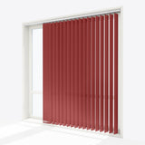 Pacific Spicy Red Vertical Blinds Replacement Slats - Zen Shades