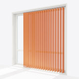 Pencil Stripe Autumn Sunset Vertical Blinds - Zen Shades