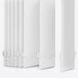 Pencil Stripe Brilliant White Vertical Blinds Replacement Slats - Zen Shades