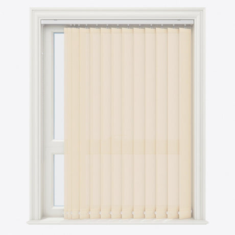 Pencil Stripe Gray Sand Vertical Blinds - Zen Shades