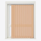 Pencil Stripe Peach Yellow Vertical Blinds Replacement Slats - Zen Shades