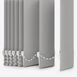 Pencil Stripe Storm Grey Vertical Blinds - Zen Shades