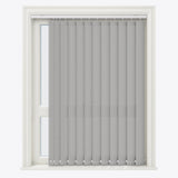 Pencil Stripe Storm Grey Vertical Blinds - Zen Shades