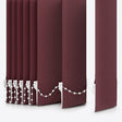 Pencil Stripe Zinfandel Vertical Blinds Replacement Slats - Zen Shades
